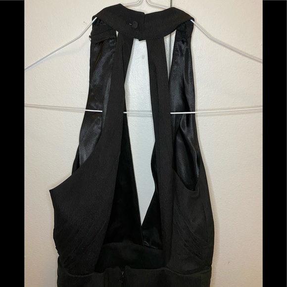 Bebe wide leg jumpsuit, black, 00 - Picture 6 of 7